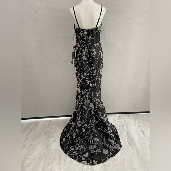 Jadore Dresses Brand New Jadore Black And Silver Floral Evening